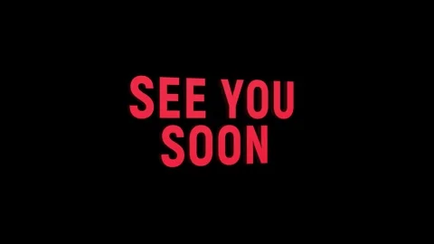 See you soon 3d text animation with horizontally word rotating effect. seam.. Stock Footage 313775251