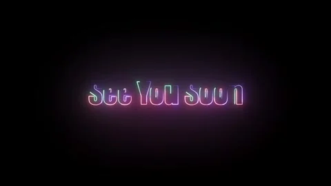 See You Soon Text Animation Stock Footage 324815052