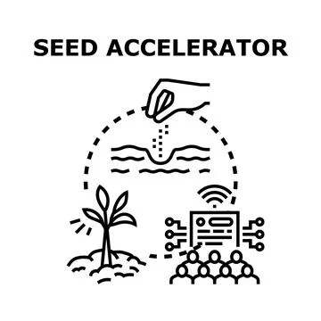 Seed accelerator program fostering new business growth Illustration