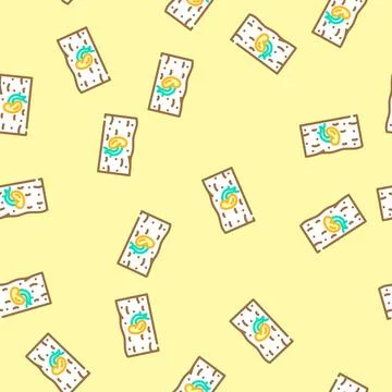 Seed agri tech vector seamless pattern Stock Illustration