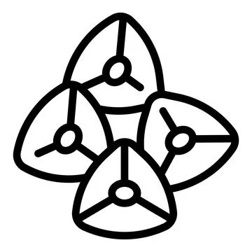 Seed buckwheat icon outline vector. Flower plant 스톡 일러스트