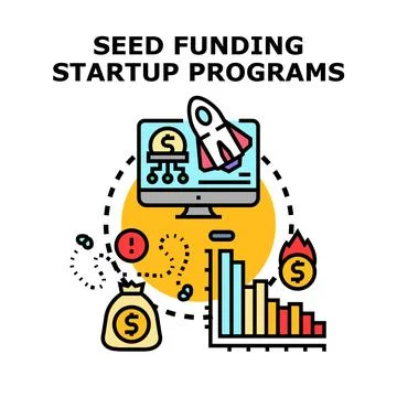 Seed funding startup programs for business growth イラスト素材