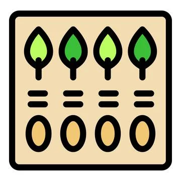 Seed germination kit growing new plants Ilustración de archivo
