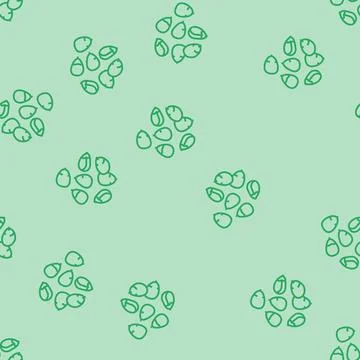 Seed grain corn line seamless pattern Illustrazione stock