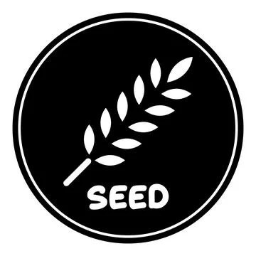 Seed icon vector Stock Illustration