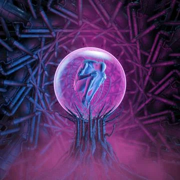 Seed of life clone pod Illustrazione stock
