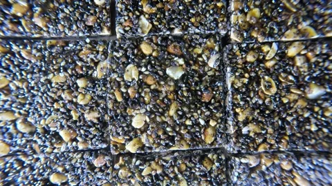 Seed Nut Bars - Sliding Shot - Rightwards Stock-Footage 283962189