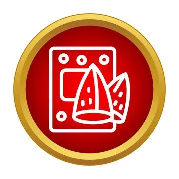 Seed packet and planting cone hats icon イラスト素材