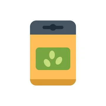 Seed packet hanging from retail display rack Stock Illustration