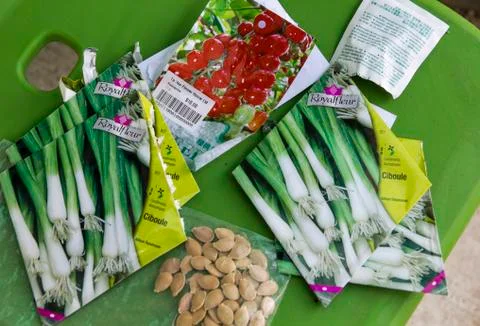 Seed Packets Stock-Fotos