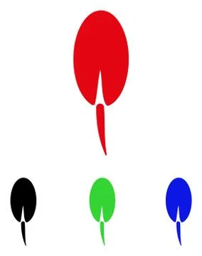 Seed Root Vector Icon Illustrazione stock
