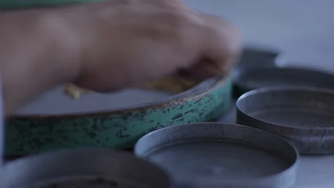 Seed selection close up Video stock 127857550