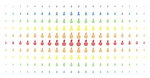 Seed Sprout Spectral Halftone Effect Stock Illustration