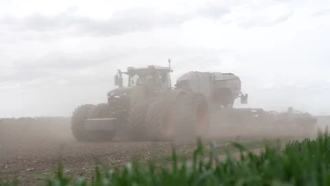 Seeder operation in the field Stock-Footage 275167317