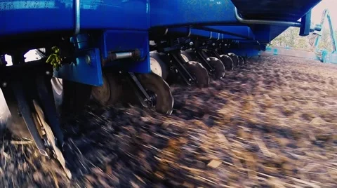Seeder POV video, the lower angle Stock Footage 62856994
