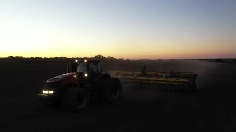 Seeding the land with technology. Stock Footage 132511756