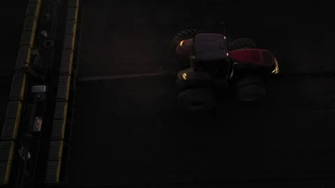 Seeding the land with technology. Stock Footage 132680048