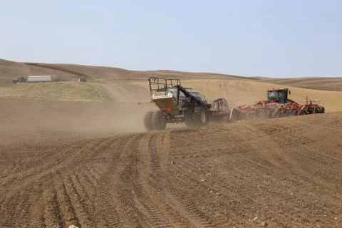 Seeding in Saskatchewan Stock Photos