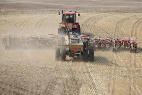 Seeding in Saskatchewan Stock Photos
