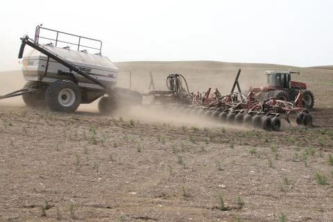 Seeding in Saskatchewan Stock Photos