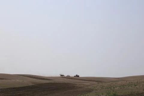 Seeding in Saskatchewan Stock Photos
