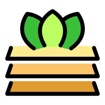 Seedling growing from a seed starter pack, ready for transplanting Illustration