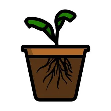 Seedling Icon Illustration