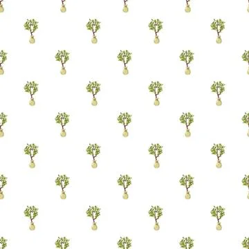 Seedling pattern seamless Illustration