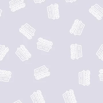 Seedling radish line vector seamless pattern 스톡 일러스트