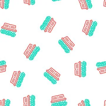 Seedling radish vector seamless pattern Illustration