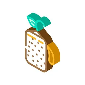 Seedling tablet peat isometric icon vector illustration Illustration