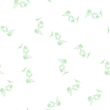 Seedling tomato glyph vector seamless pattern Illustrazione stock