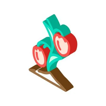 Seedling tomato isometric icon vector illustration Stockillustratie