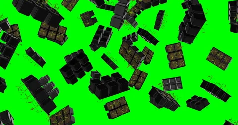 Seedling Trays falling slow motion Video stock 251844566