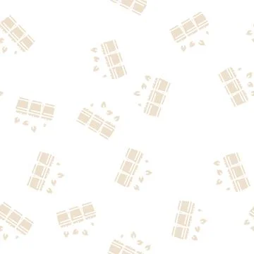 Seedlings in cup glyph seamless pattern イラスト素材