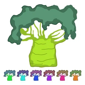 Seeds baobab tree vector cartoon graphic Stock Illustration