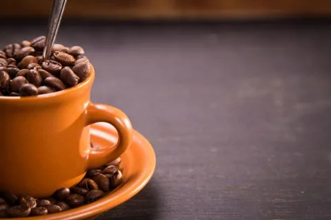 Seeds of coffee Foto stock