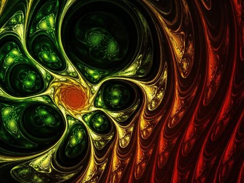 Seeds. Computer generated fractal. Stockillustratie