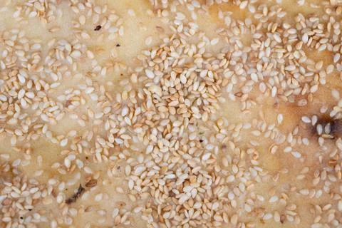 Seeds forming pattern. Highresolution macro shot showcasing sesame seed sur.. Stock Photos