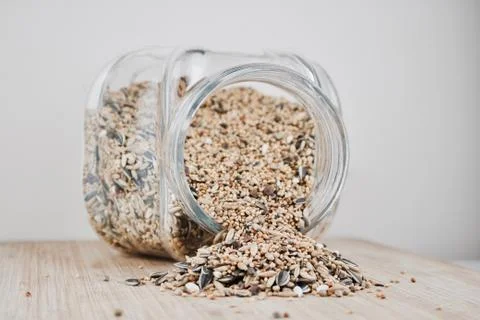 Seeds in glass Stock Photos