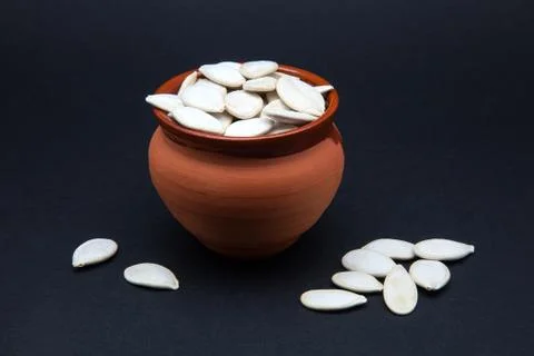 Seeds of pumpkin Stock Photos