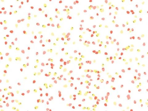 Seeds seamless pattern. Tomato seeds on a white background. Vector illustrati Illustrazione stock
