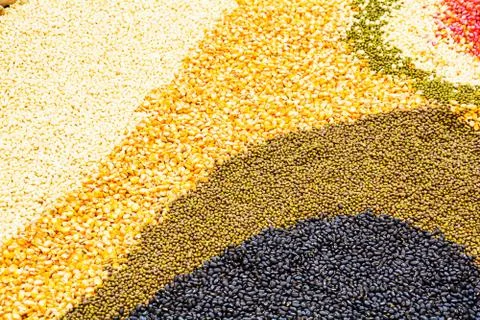 Seeds Spread a flat sheet Stock Photos
