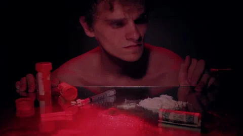 Seedy drug user Stock Footage 26357110