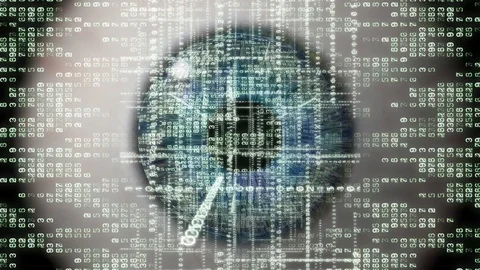 Seeing a Data Array - vertical format. Stock Footage 122257224