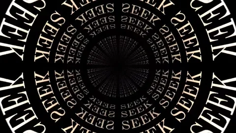 SEEK Keyword Animation, 3D Background Loop. Affirmation, Manifestation Concept. Stock Footage 251380405