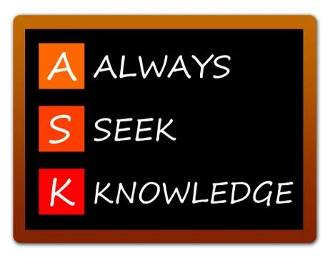 Seek knowledge Stock Illustration