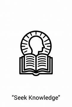 Seek knowledge Illustrazione stock