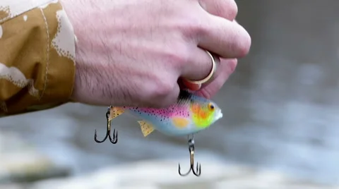 Seeker lures - trout Stock Footage 61005913