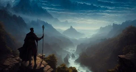 Seeking dragon artwork Stock Illustration